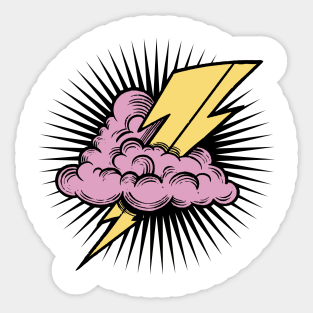 Electric Cloud Charge Sticker